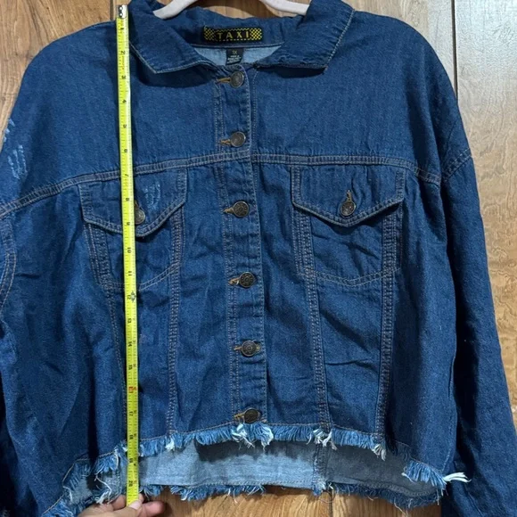 Fringe Denim Jean Jacket - Picture 3 of 9